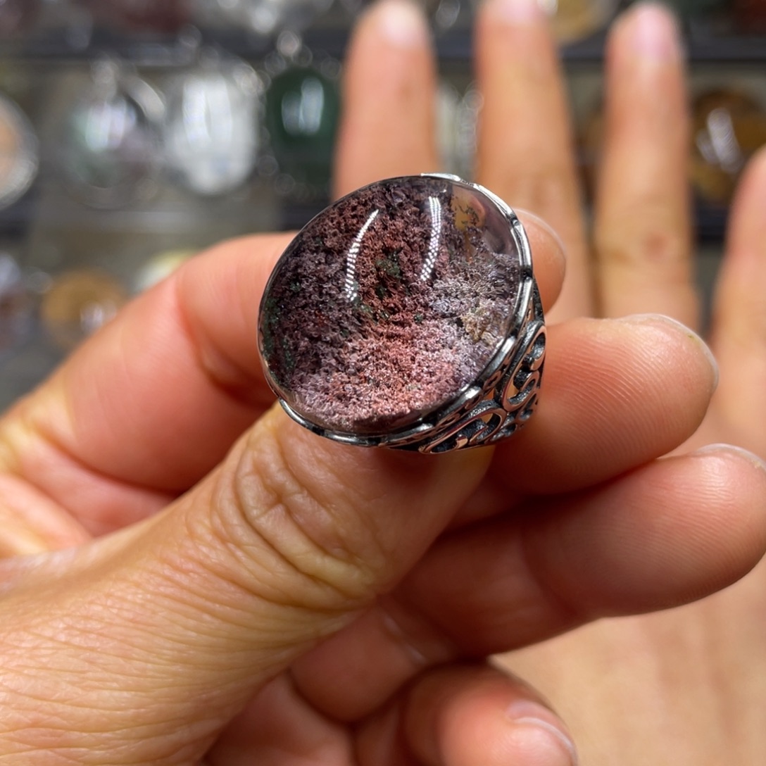 【闪购商品】水晶珠宝半成品银S925镶嵌戒指