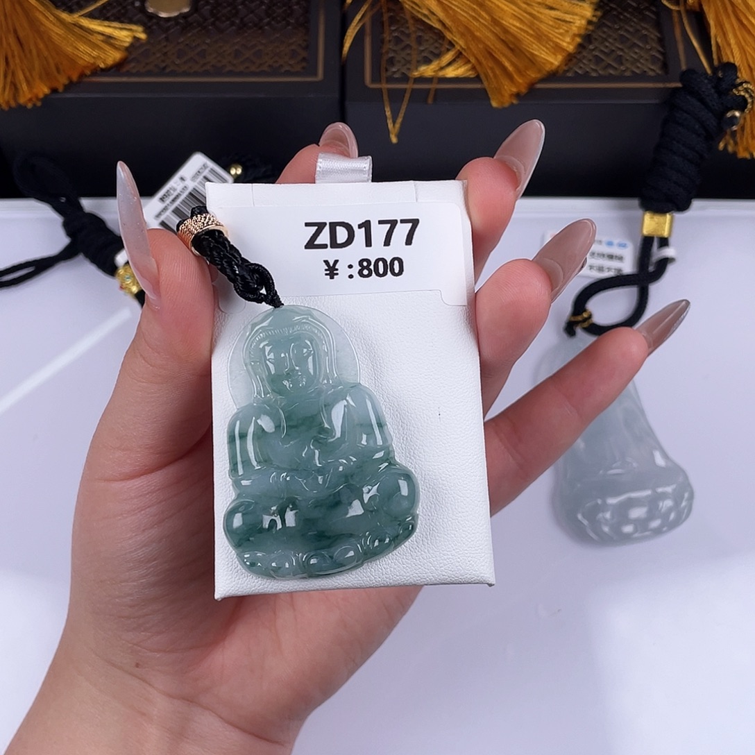 翡翠未镶嵌颈饰zd177