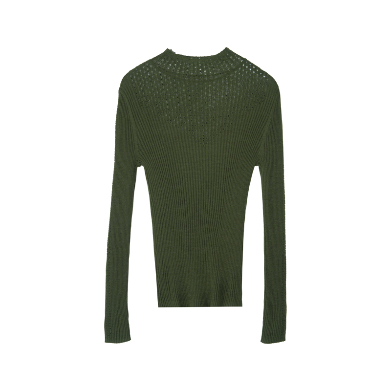 【铁粉专享】冬季针织通勤雅气质毛针织衫百搭半高领CW0241234706