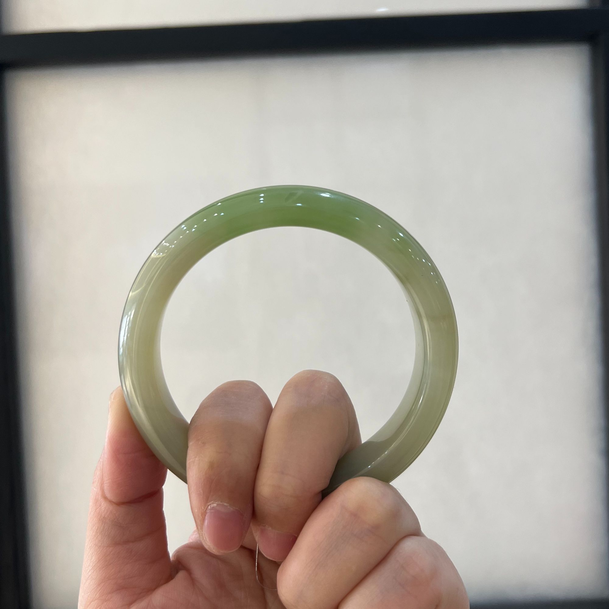 和田玉大圈口手镯