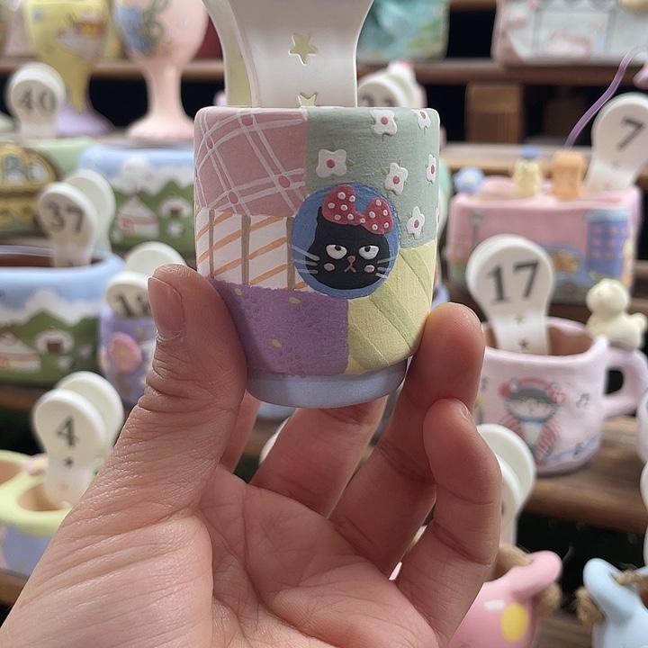 42…..手工手绘花盆