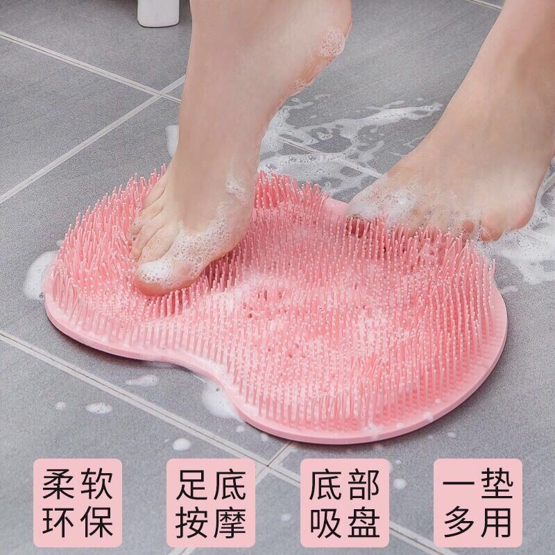 懒人搓背神器搓脚垫浴室洗澡刷多功能搓澡洗脚按摩垫防滑脚垫浴球