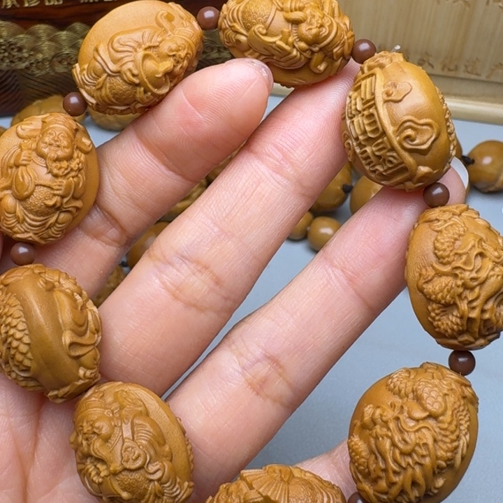 手串/手链橄榄核九龙财神