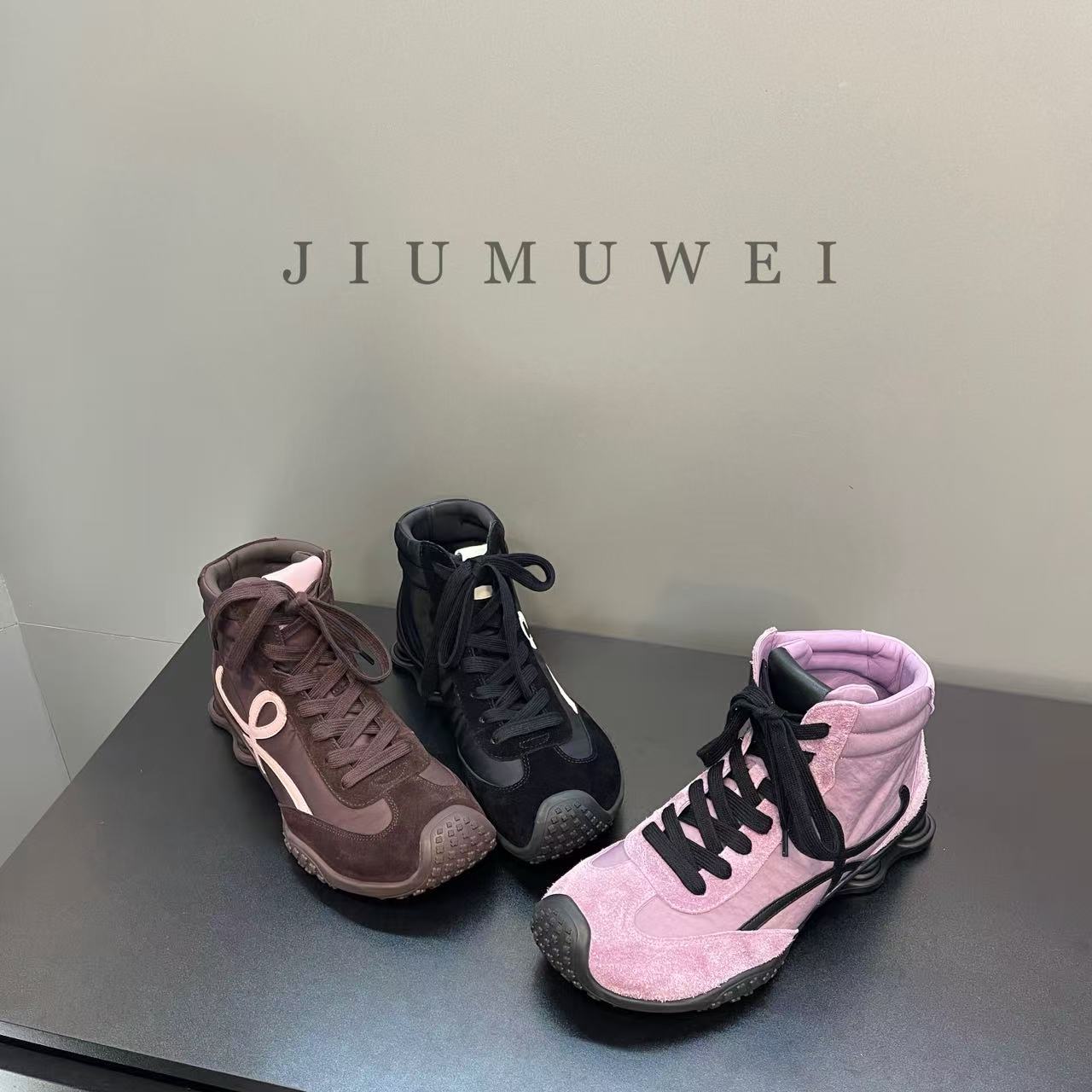 JIUMUWEI 秋季时尚气柱大底休闲鞋  2179  3105-1