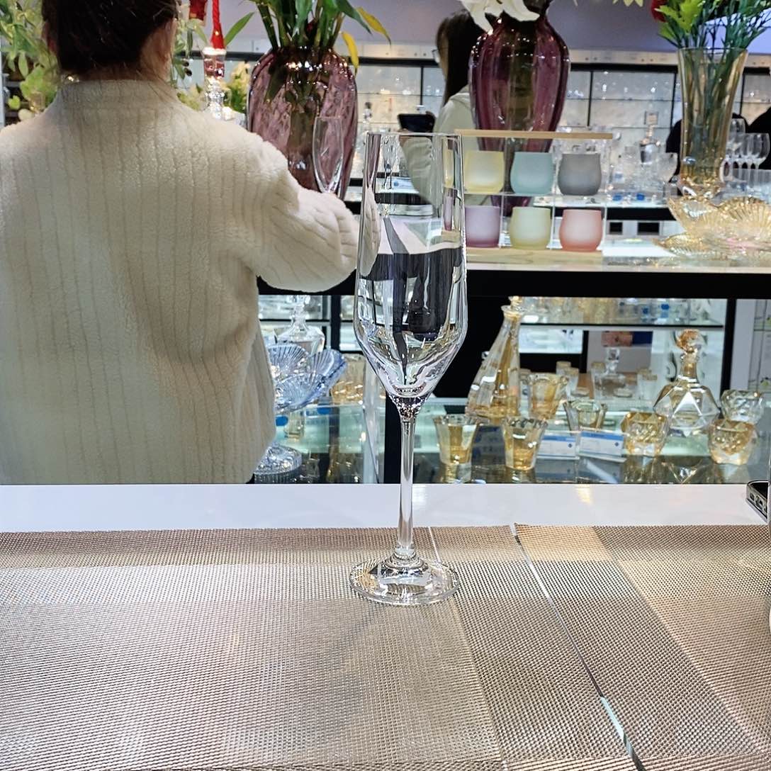 水晶玻璃无手柄款新款香槟杯