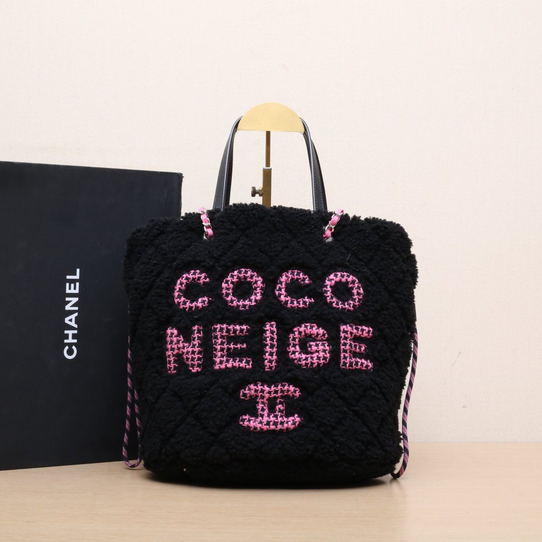 95新 Chanel/香奈儿 珊珊专场 28开 COCO泰迪包 水桶包 斜跨包