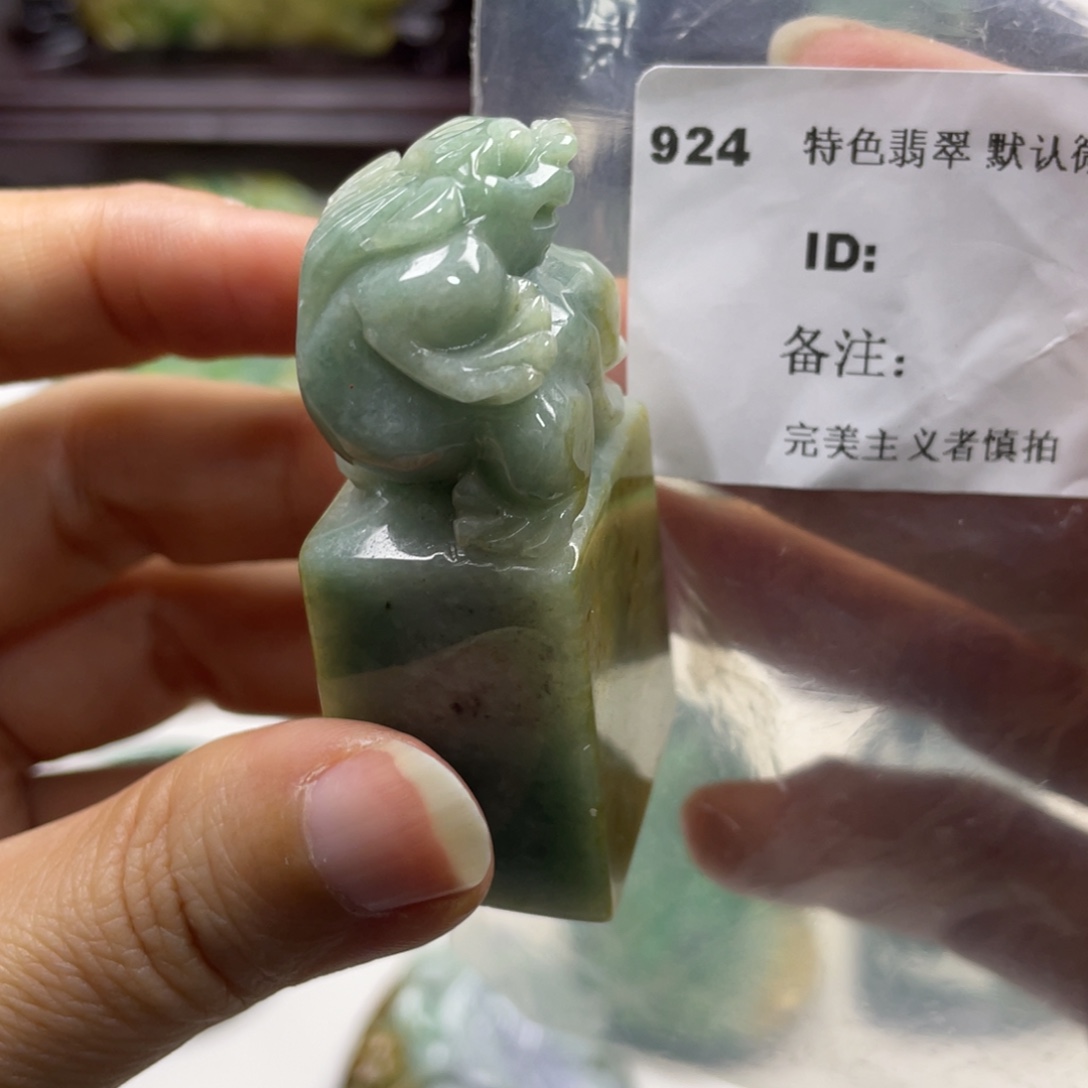 翡翠未镶嵌颈饰牌子