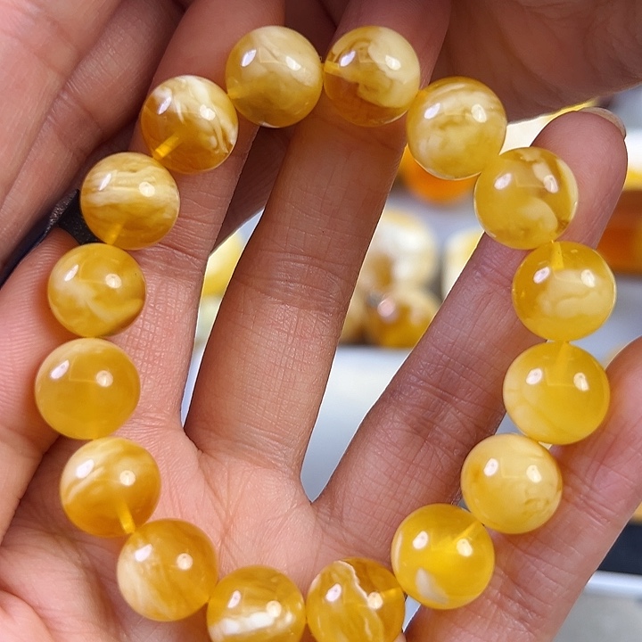 蜜蜡颈饰未镶嵌蜜蜡