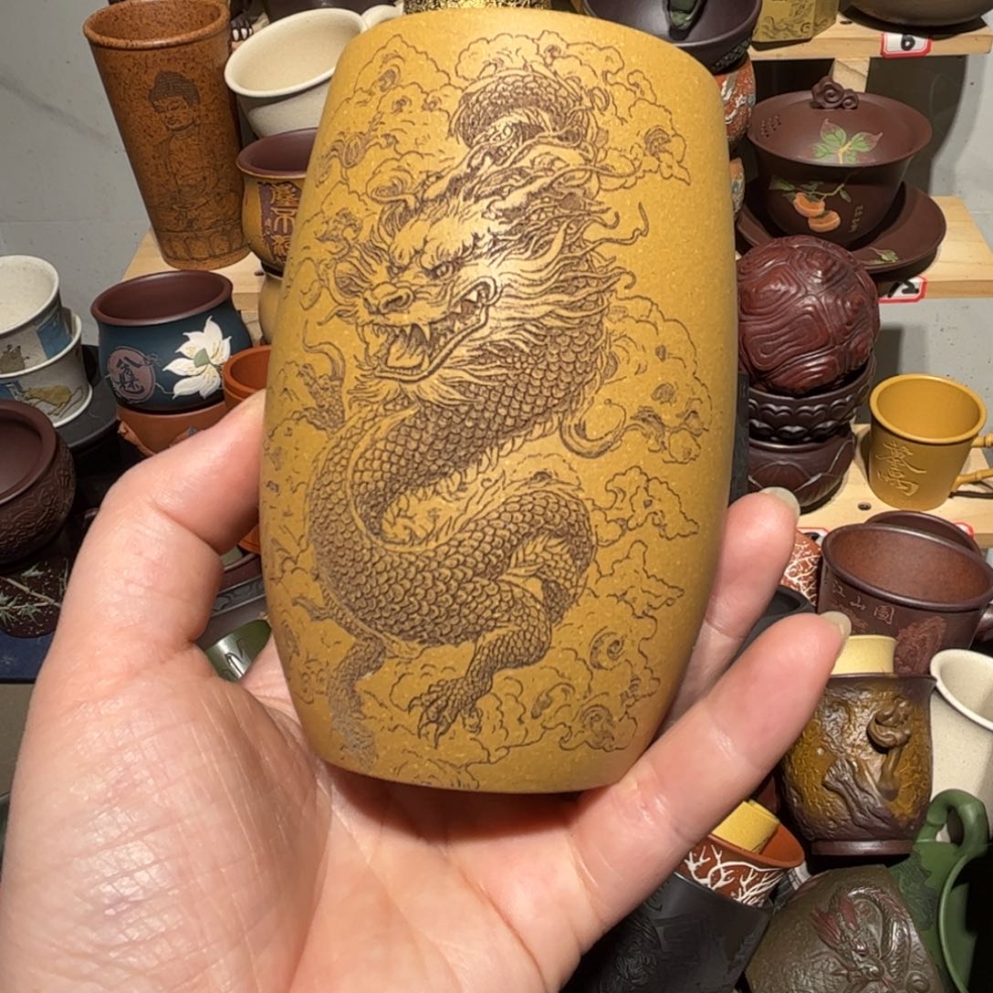 紫砂茶杯宜兴紫砂主人杯