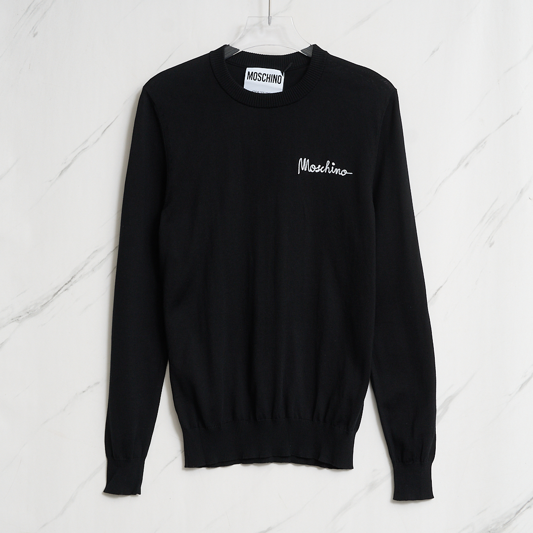 Moschino字母圆领针织衫XT300007