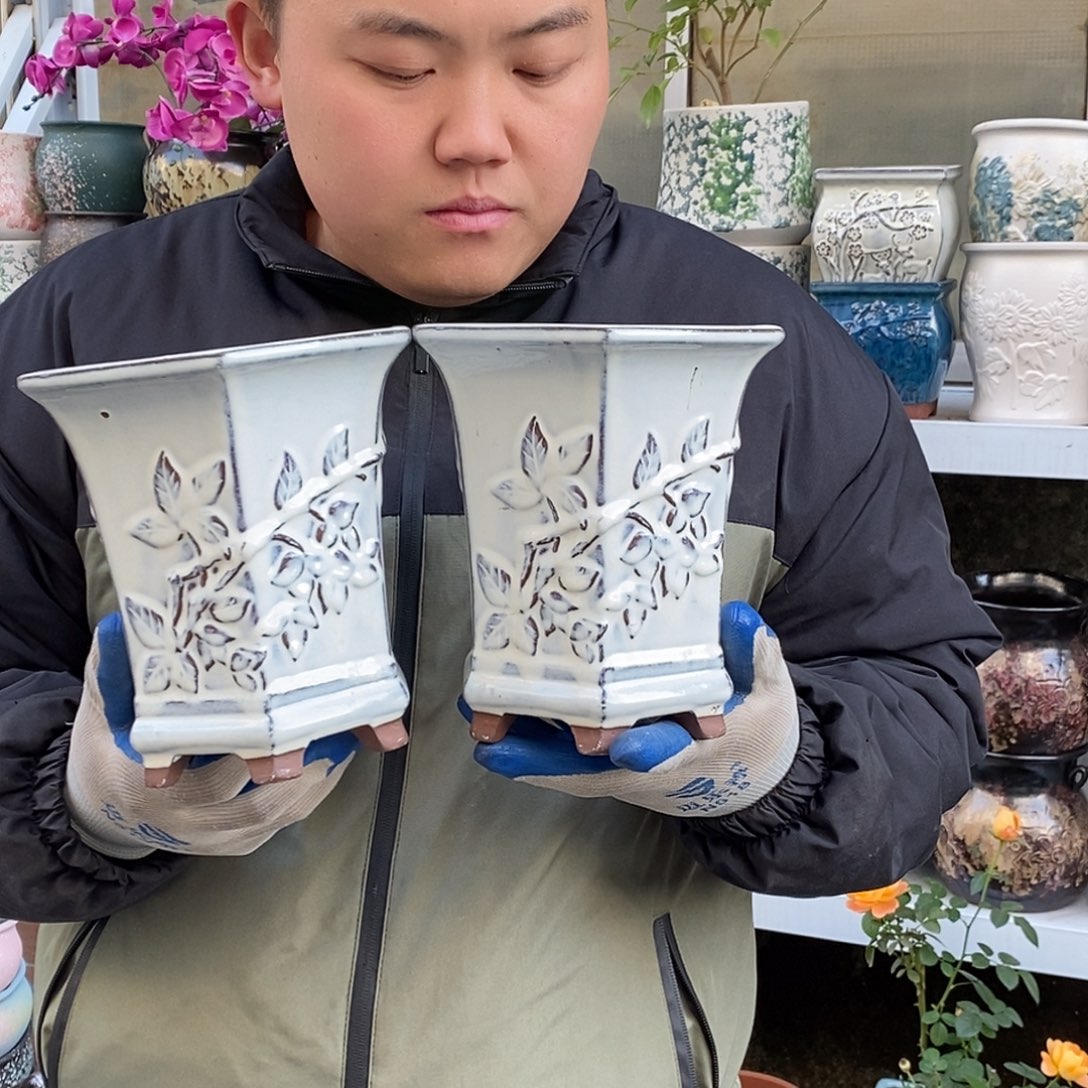 紫砂花盆口17高20福利