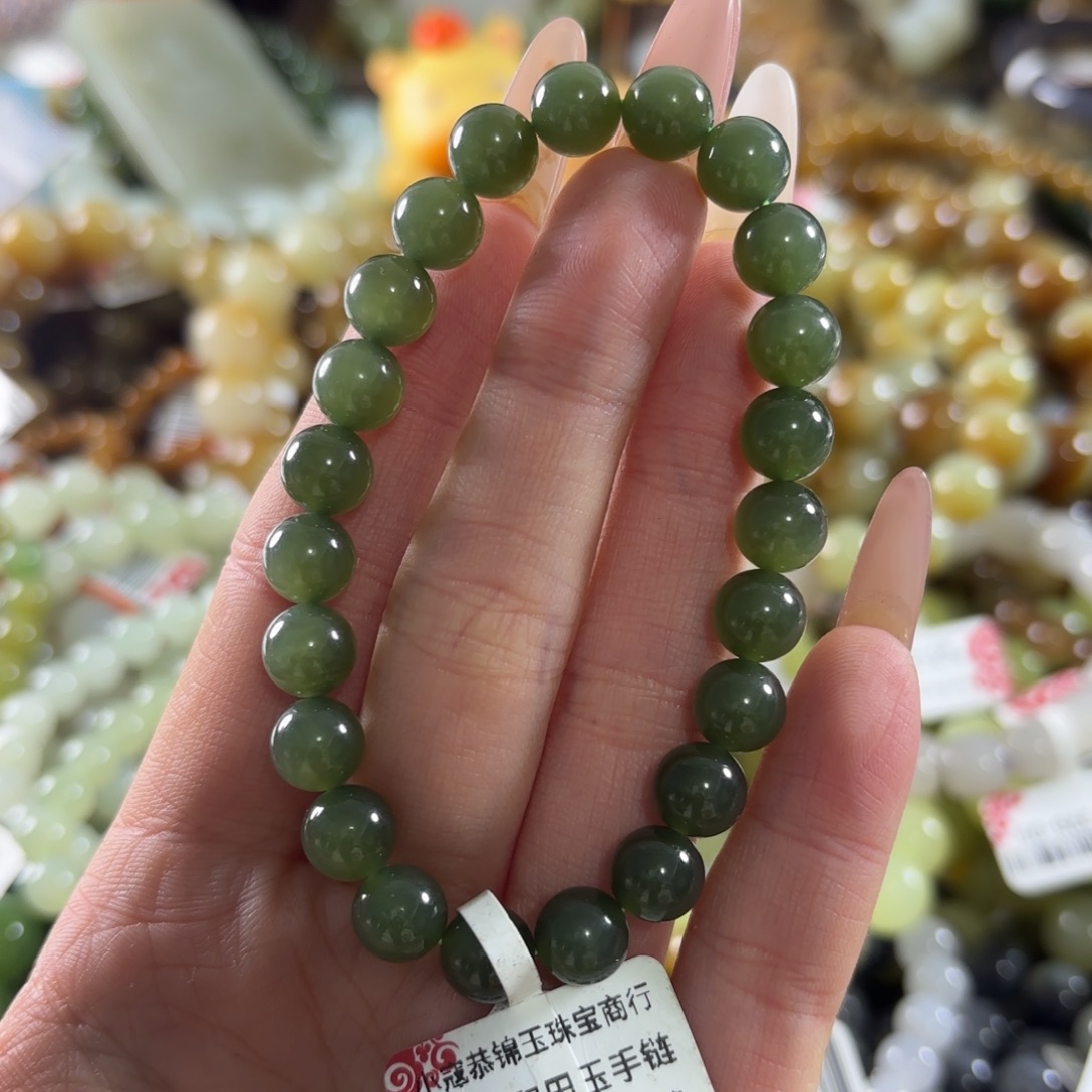 和田玉未镶嵌手链581