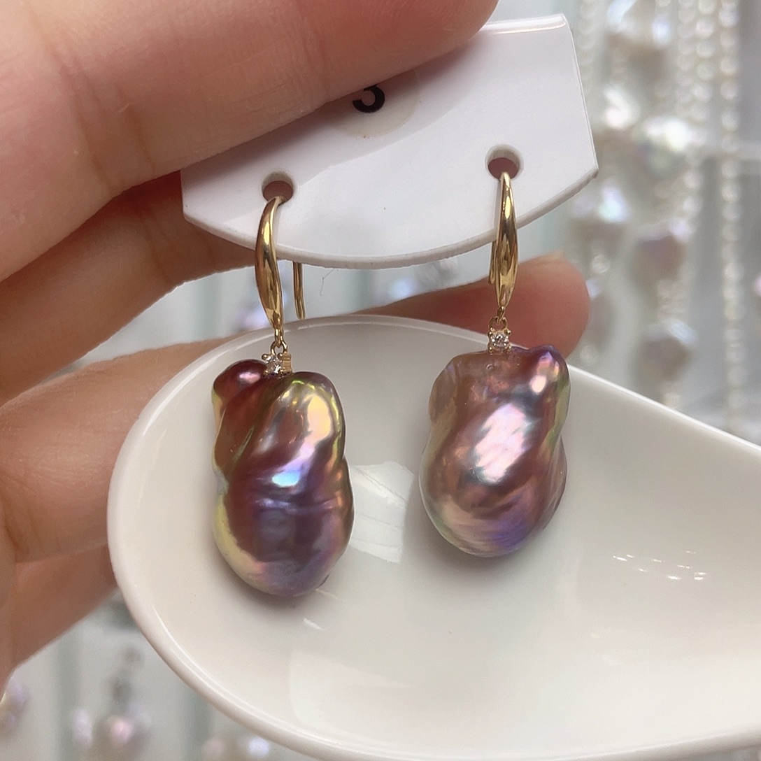 淡水珍珠银S925镶嵌颈饰薰**草