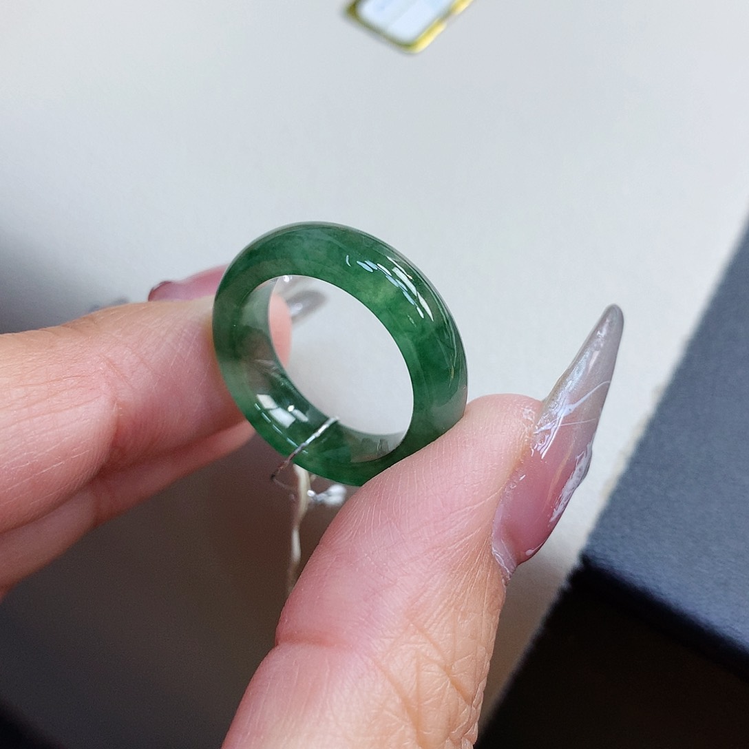 翡翠戒指未镶嵌15号