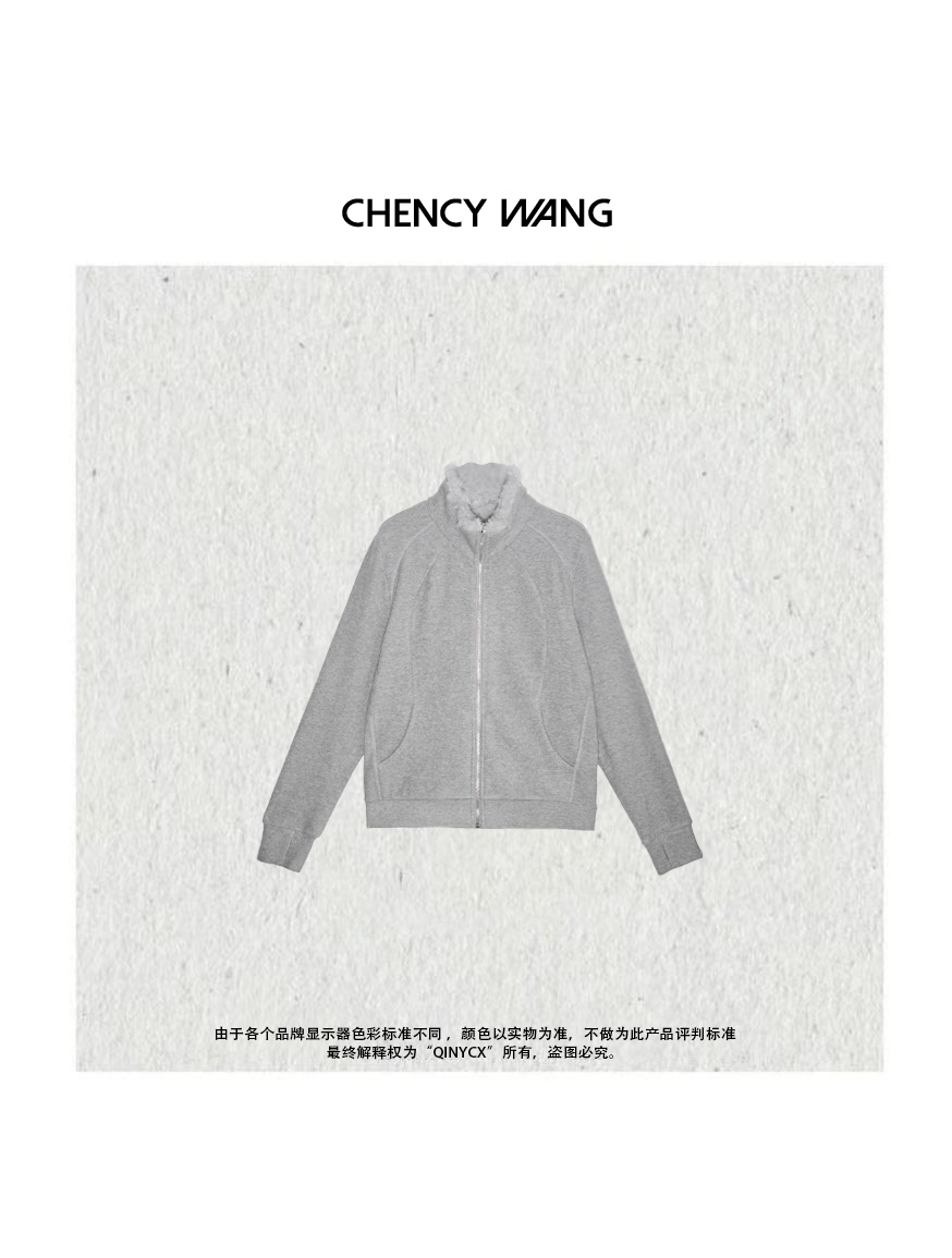 『CHENCY WANG』拥抱温暖 时髦轻盈拉链外套
