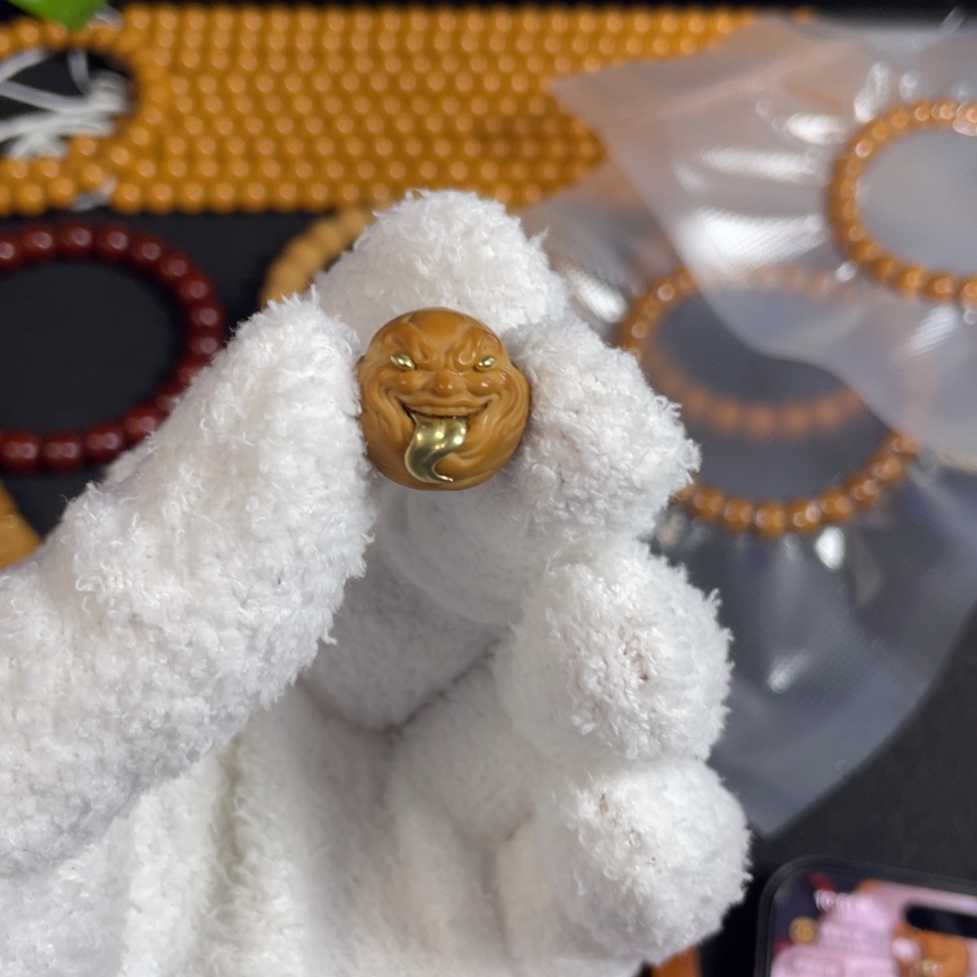 手串猴头核桃舔僧单珠配饰