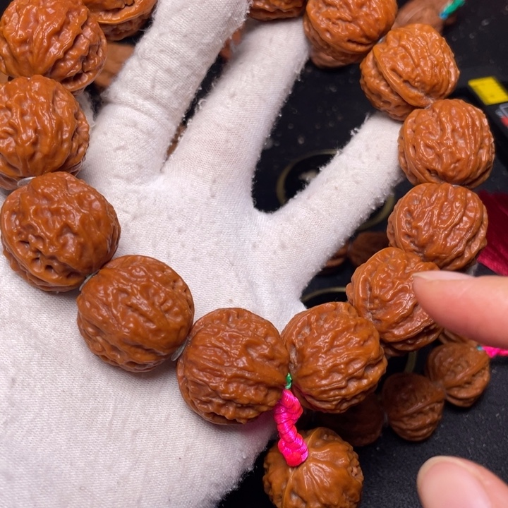 老***六文玩核桃手串粗筋南瓜福利