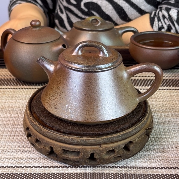 茶壶紫砂紫泥柴烧200cc