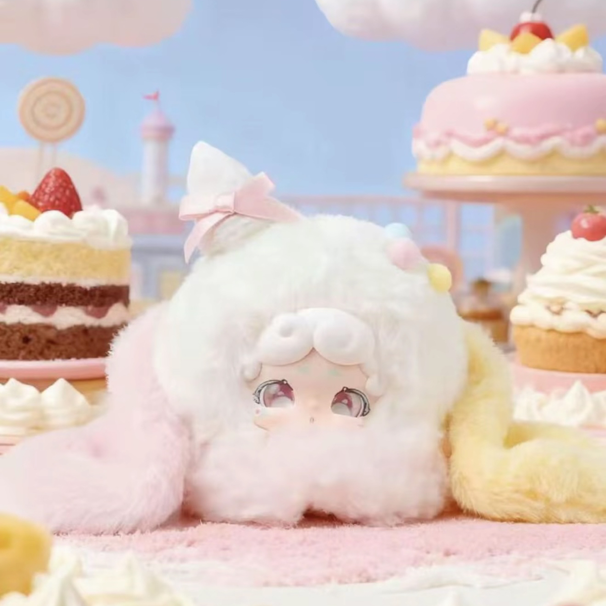 Lucky Deer Nai晚安小兔绒绒冰毛绒盲盒玩偶女孩生日礼物