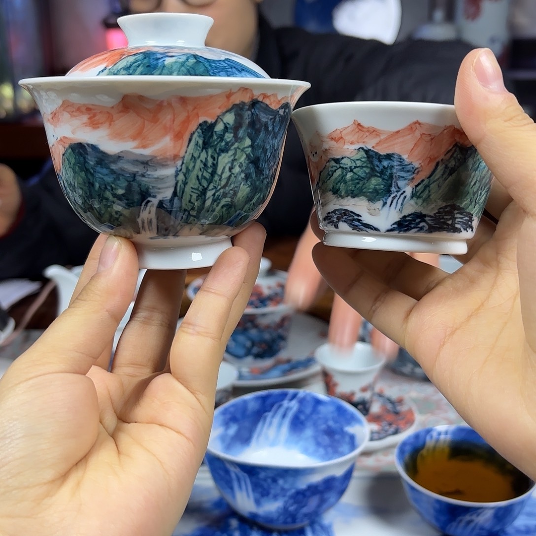 H***n国一王老师手绘釉下五彩