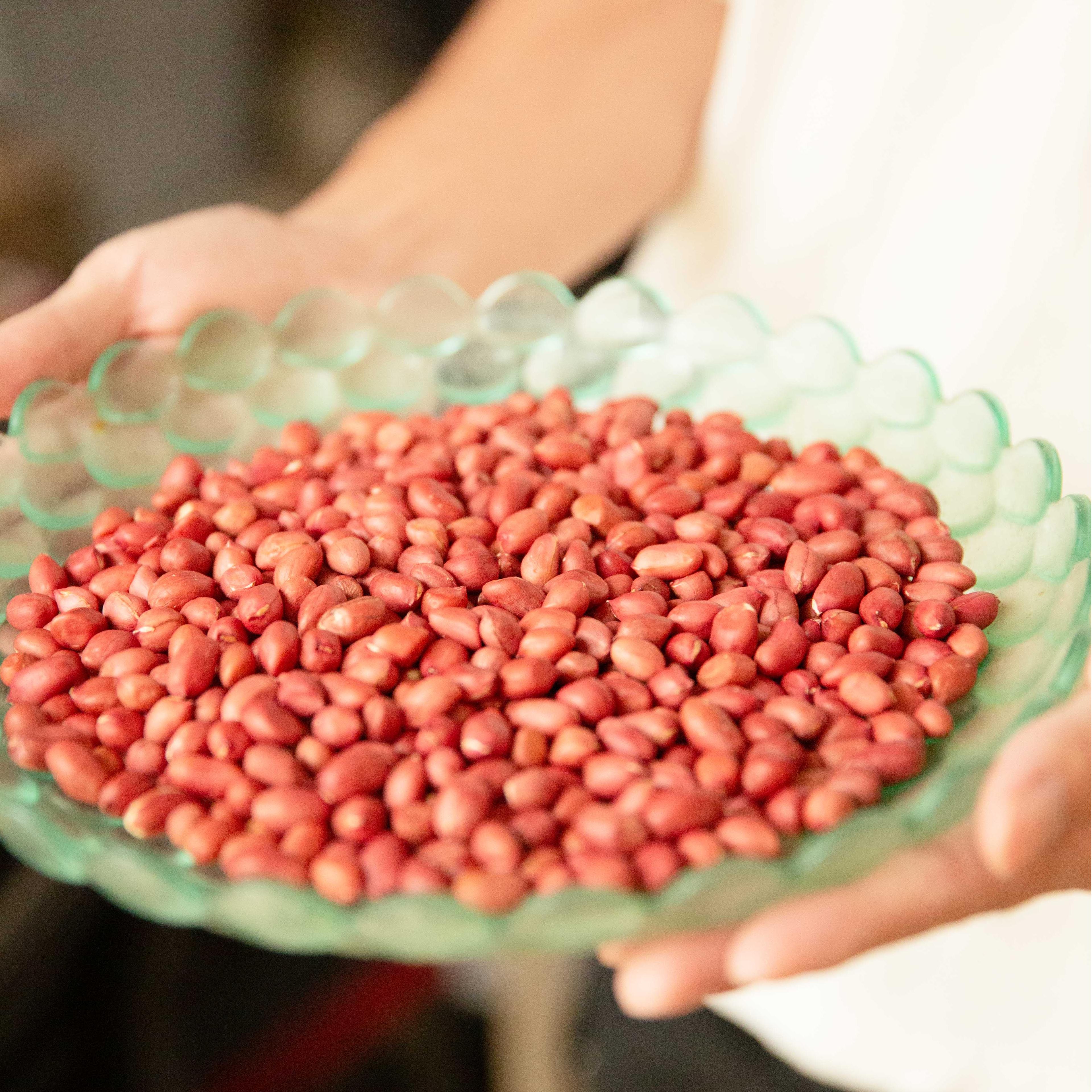 红皮花生米东北四粒红煮粥无壳花生米新货农家红衣花生米自然晒干