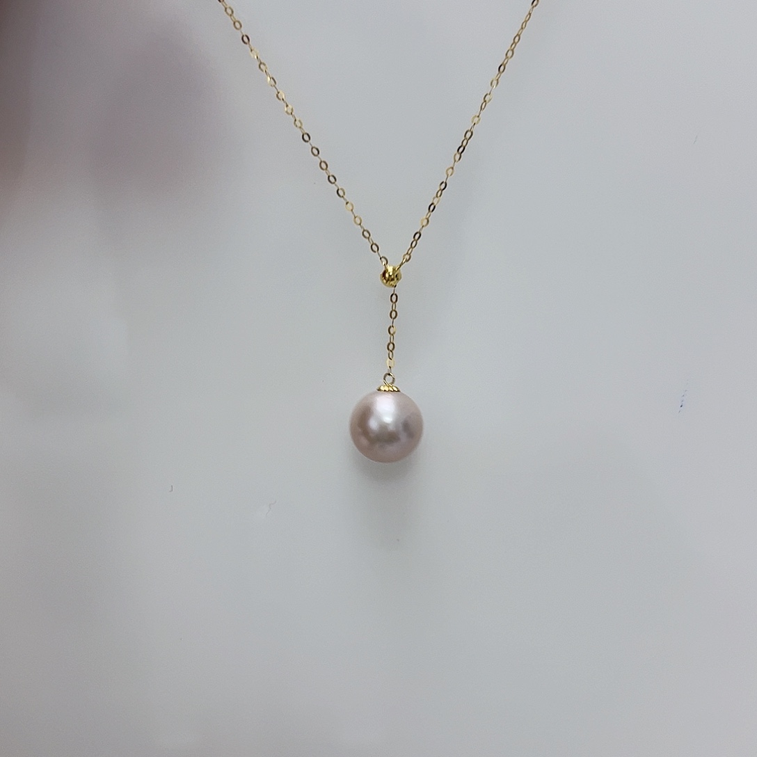 淡水珍珠套链银S925镶嵌a 1400