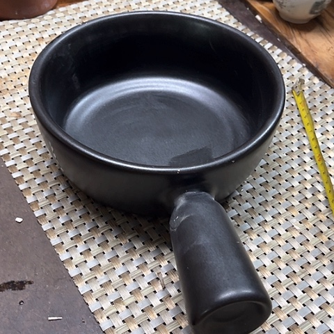 微瑕，明火，口径20厘米，高度7变形，