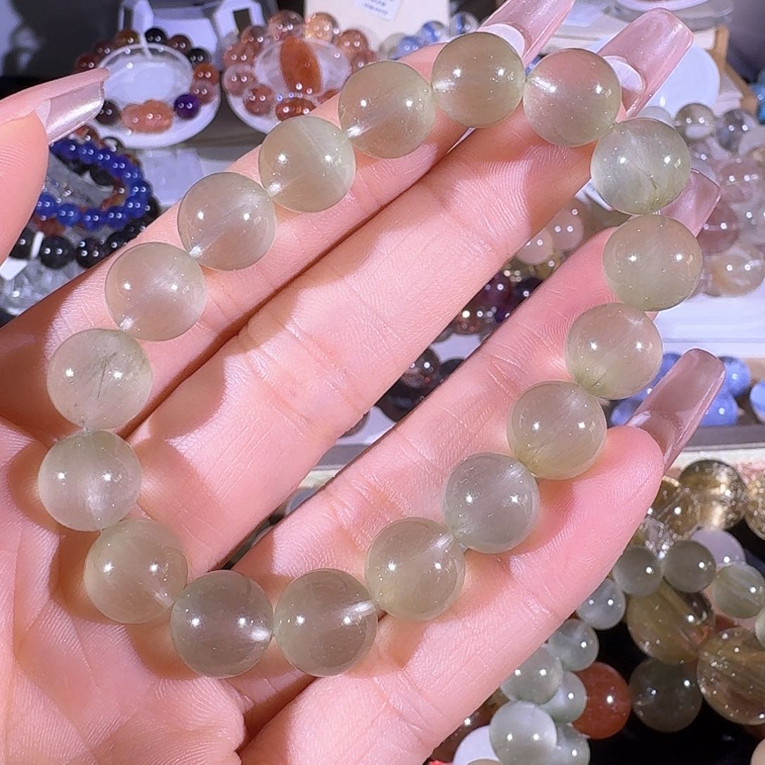 水晶手链未镶嵌用****1天然巴西兔毛手串