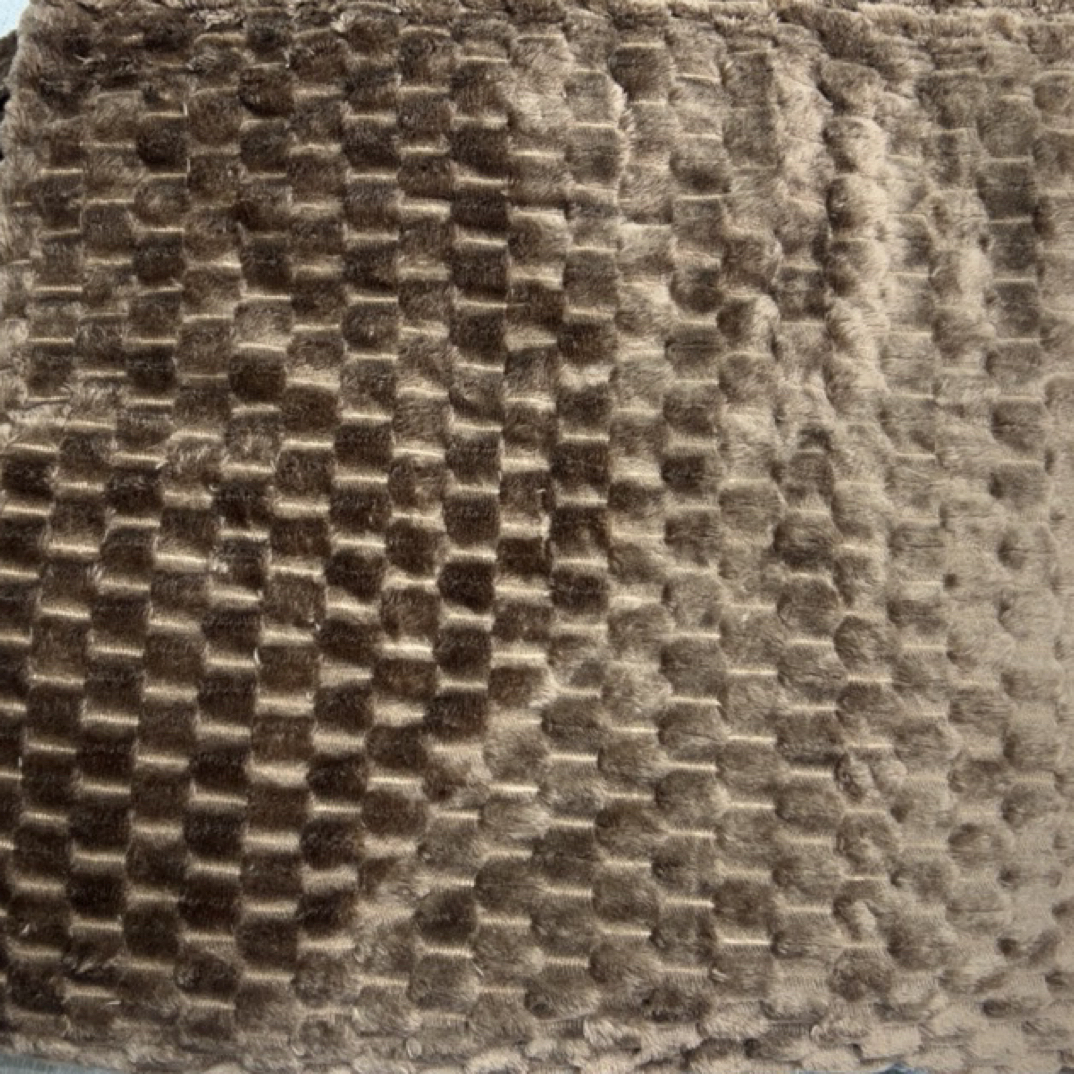 深棕龟背绒【200x200】纯色双面绒毛毯休闲午休空调沙发保暖床单