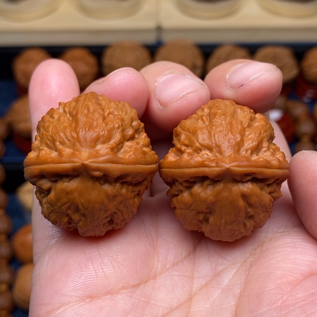 文玩核桃把件手捻精品胖头砣