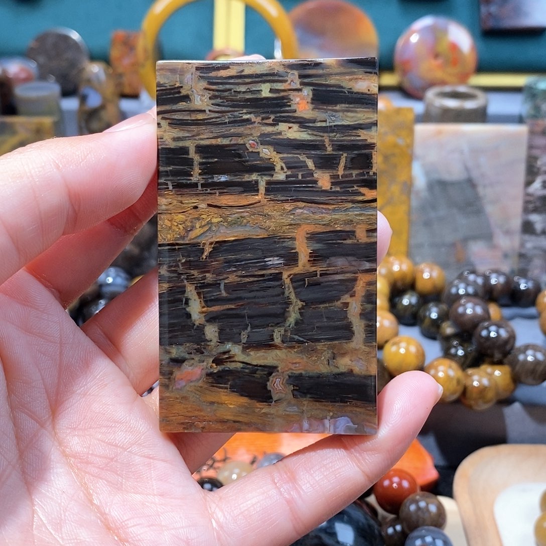 硅化玉天然北票硅化玉牌子未镶嵌天然北票硅化玉牌子