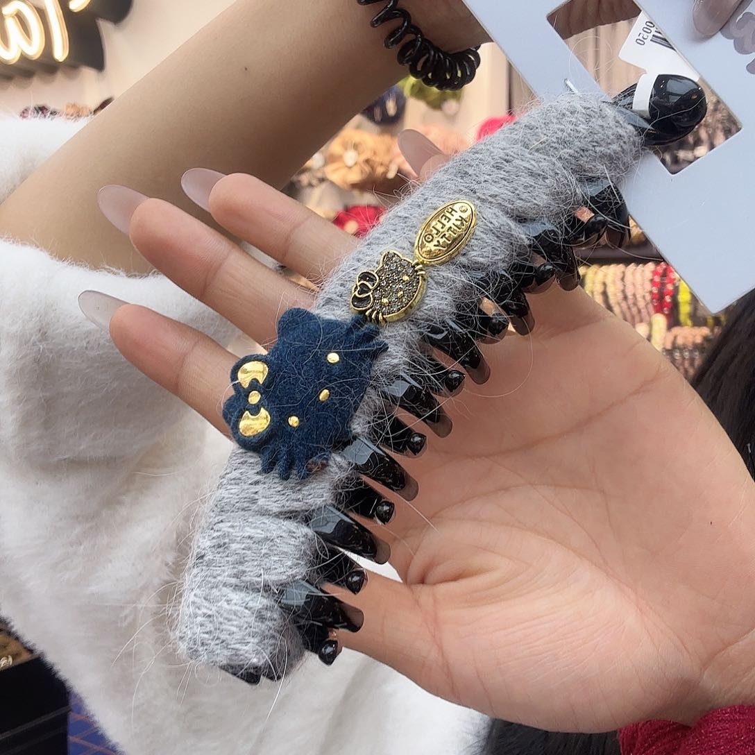 非金属布艺蓝色Kt 香蕉夹