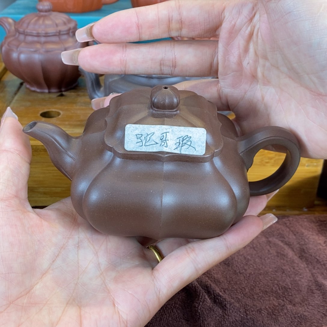 茶壶紫砂驼*原矿泥料手工壶直播间