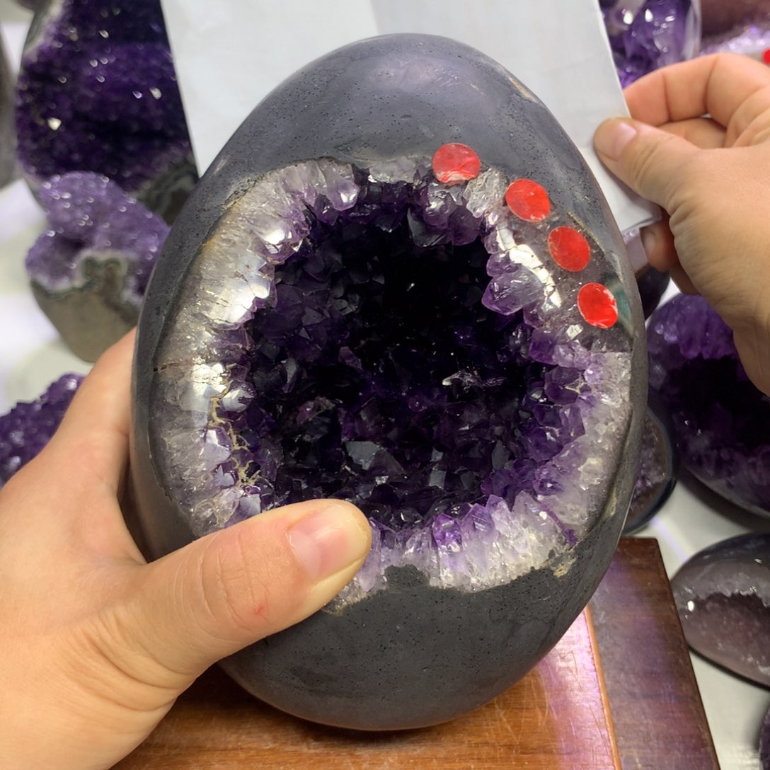 紫晶摆件未镶嵌水晶