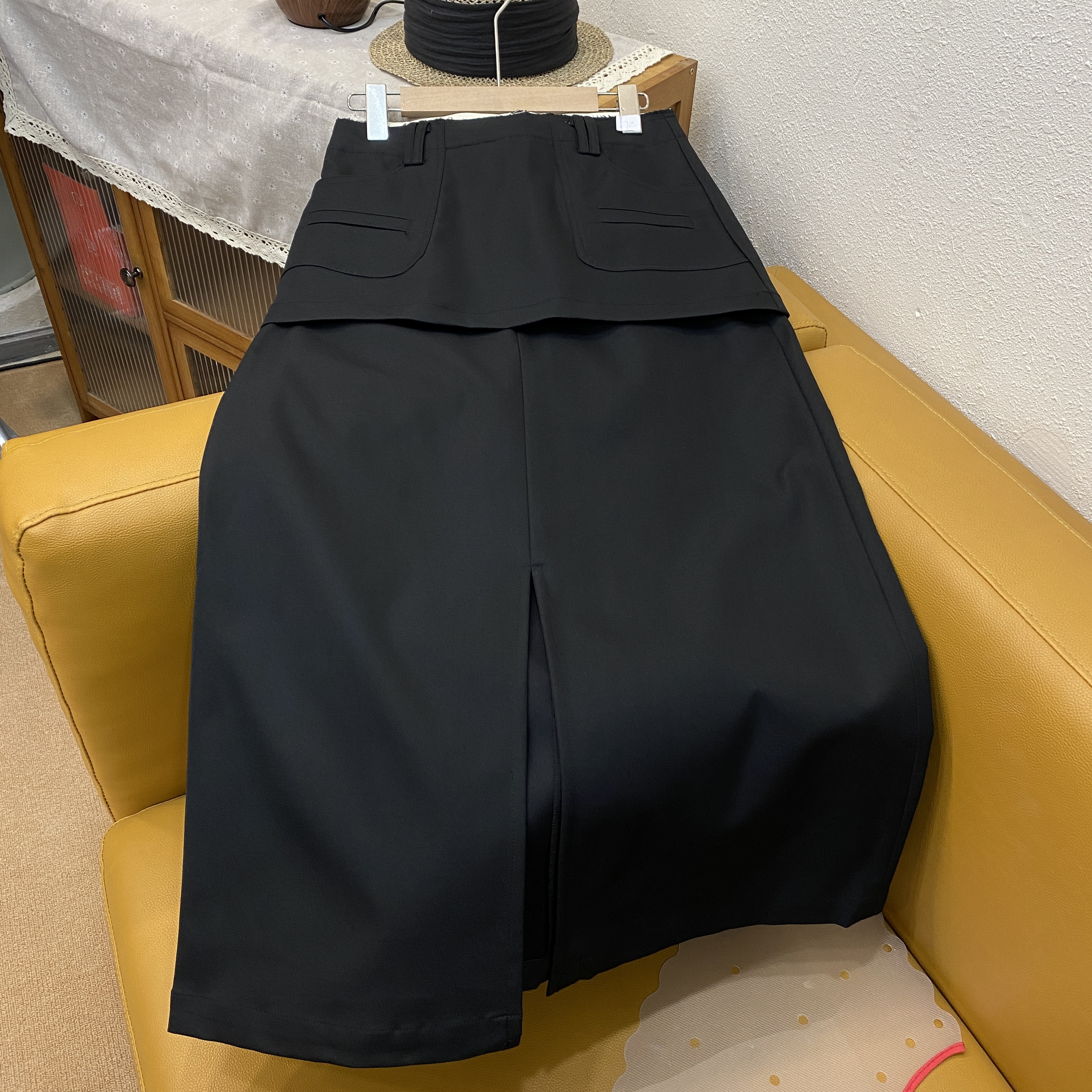 【客供面料。舒柔特】女士高腰工装半裙