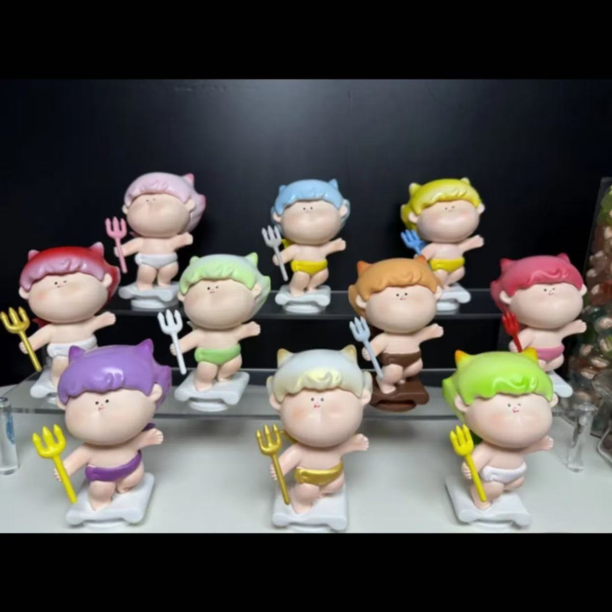 【巨巨巨无霸恶魔】树脂潮玩DIY配件摆件娃娃桌面摆件九宫格对对碰