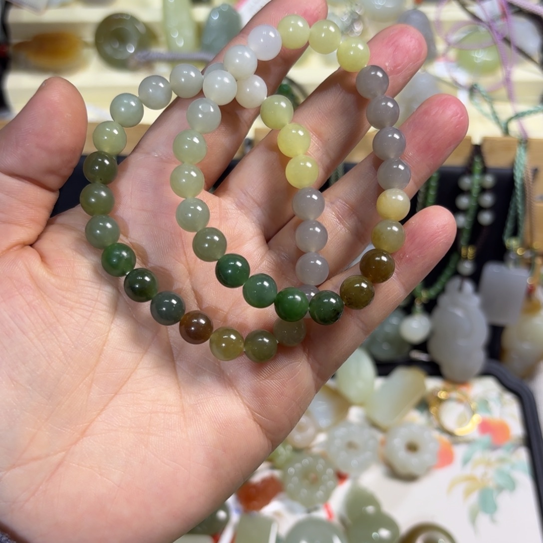 和田玉未镶嵌手串99任选一个