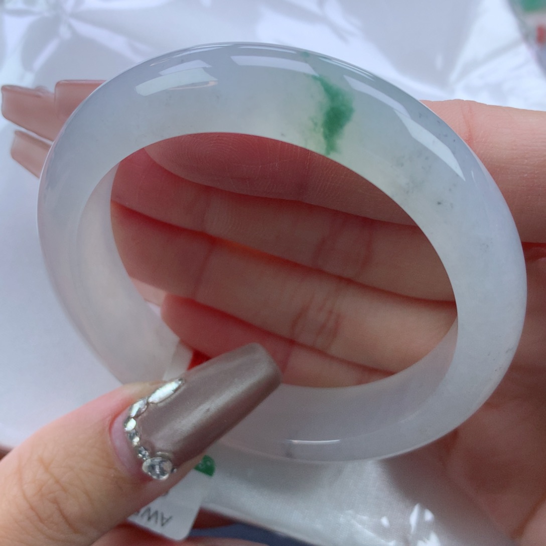 翡翠手镯未镶嵌53.3正圈