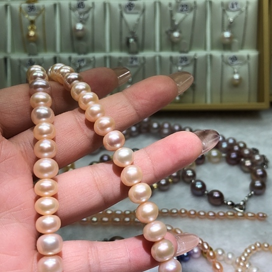 拾***锦耳饰淡水珍珠银S925镶嵌