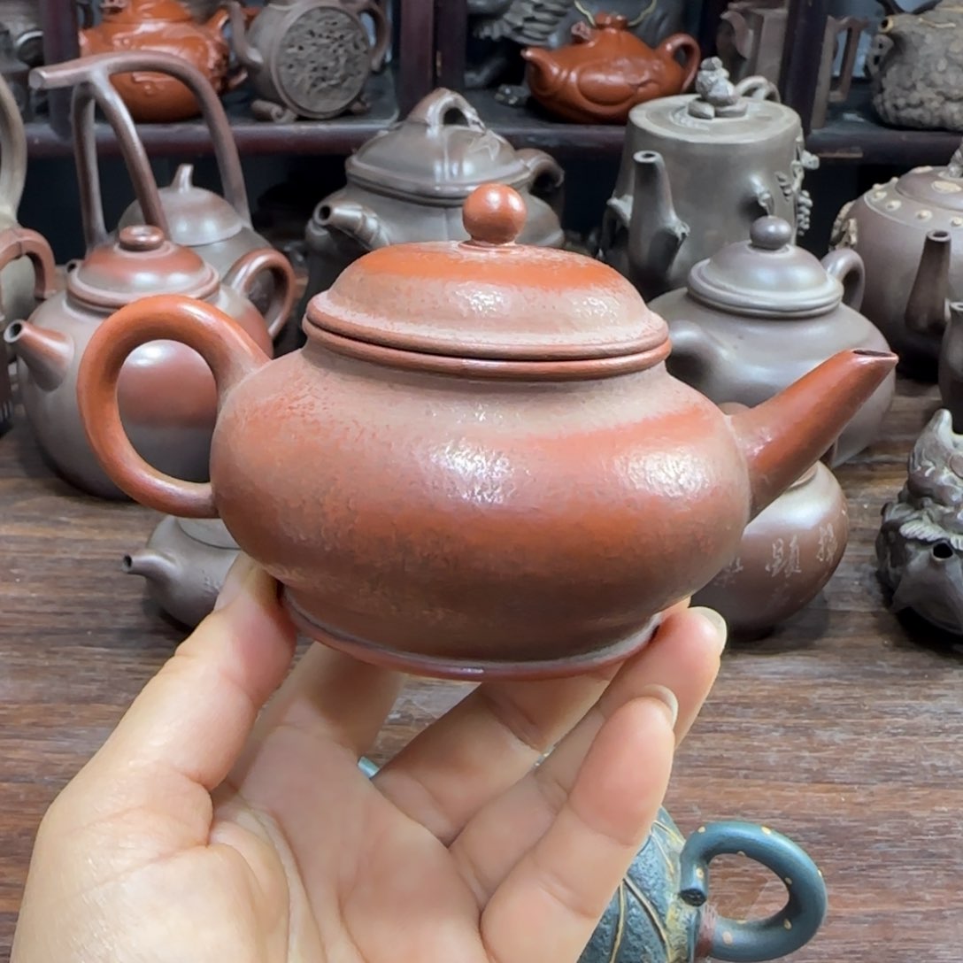茶壶紫砂天*原矿料，全手工！