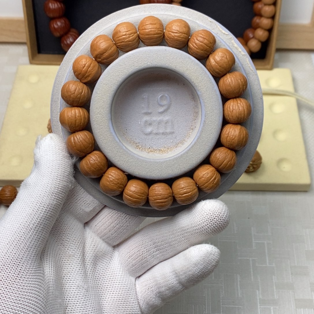 猴头核桃手串小*?原皮原色南瓜