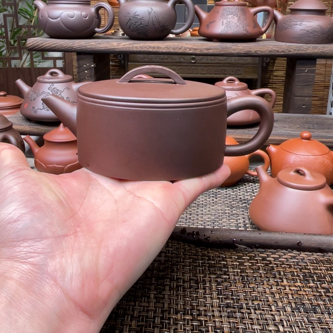 紫砂茶壶宜兴原矿紫砂手工制220