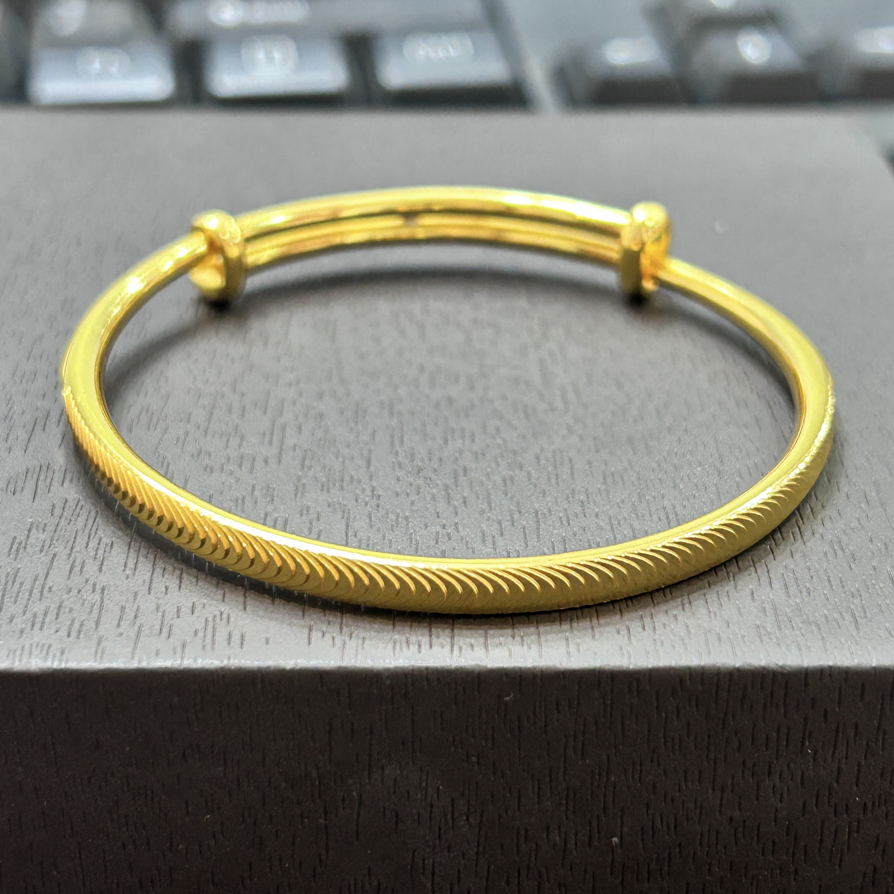 足银手镯 【店长专享】足银猫眼推拉手镯YSZ461