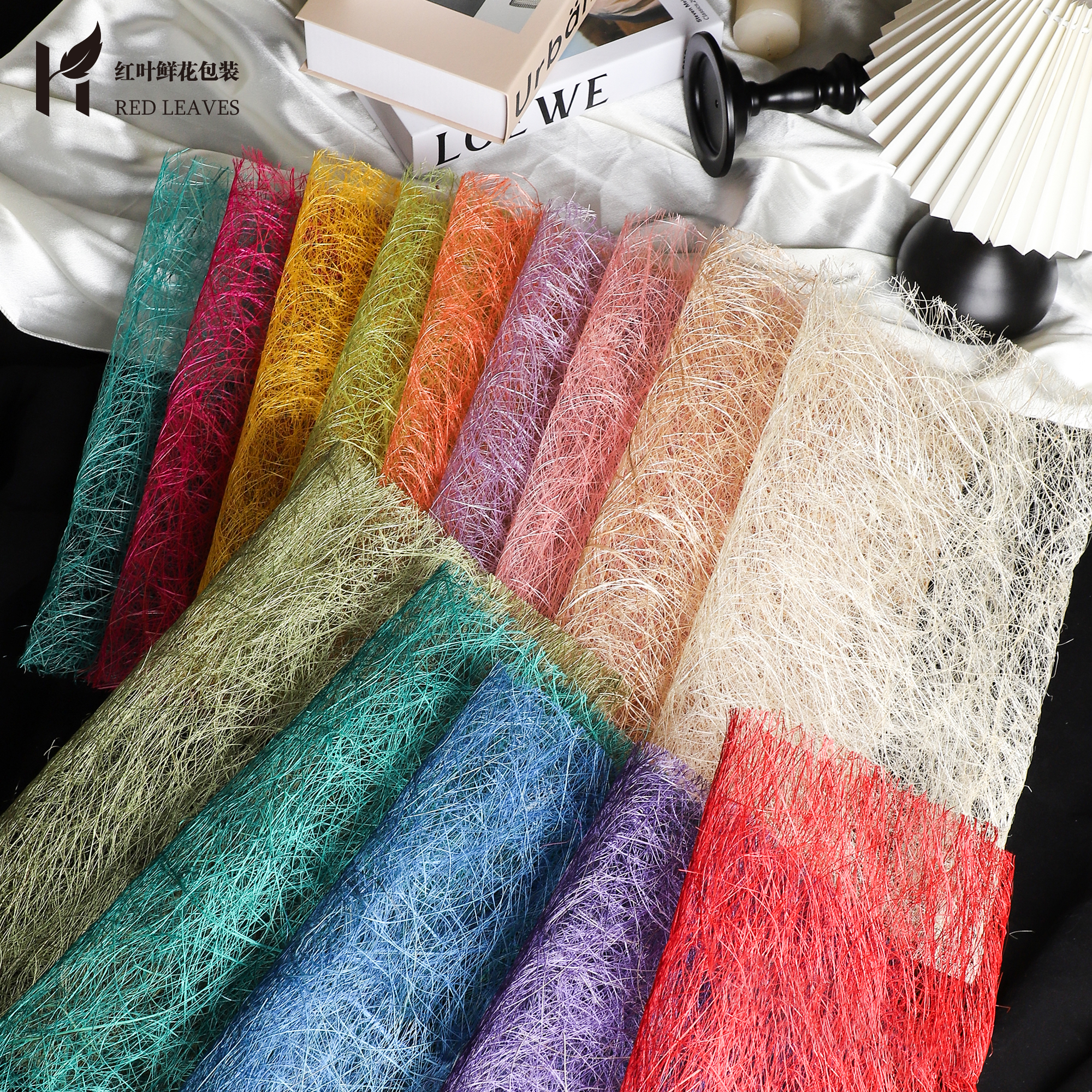 【喜儿】新品爆款纯手工千丝纸花束包装纸花艺包装材料手工DIY用品