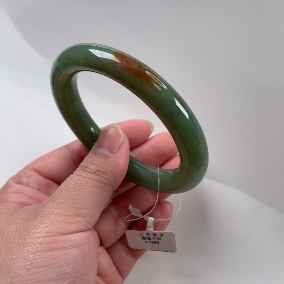 和田玉手镯未镶嵌57_58口径