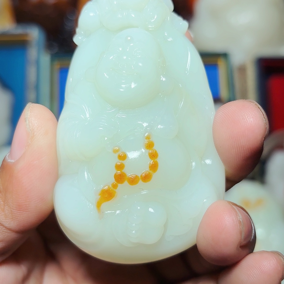 和田玉把件未镶嵌刘***0