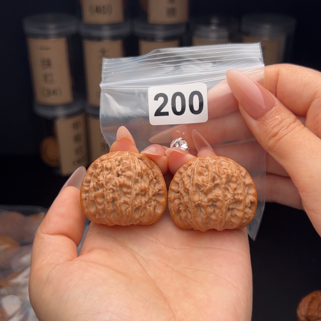 吊坠文玩核桃白狮子42