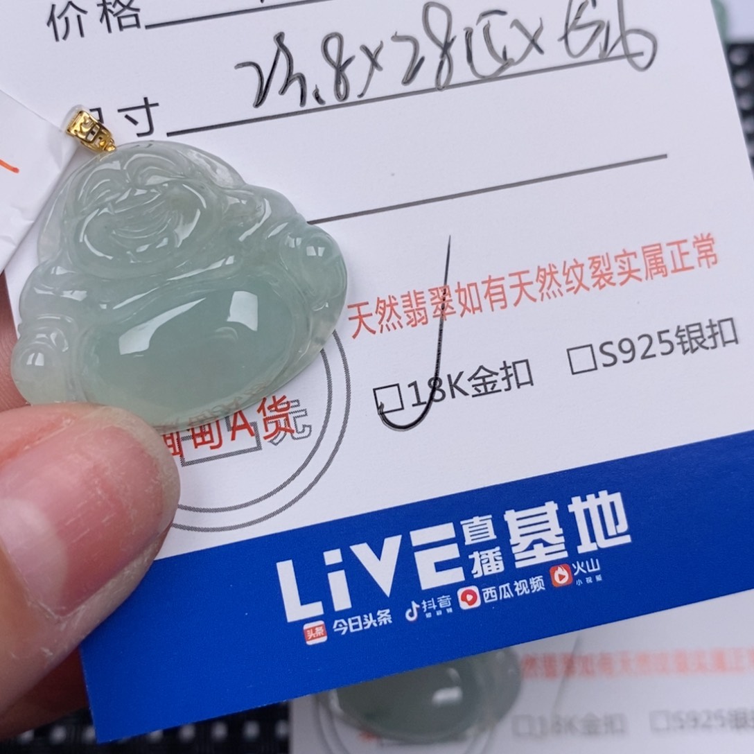 翡翠颈饰18K金镶嵌杨**.