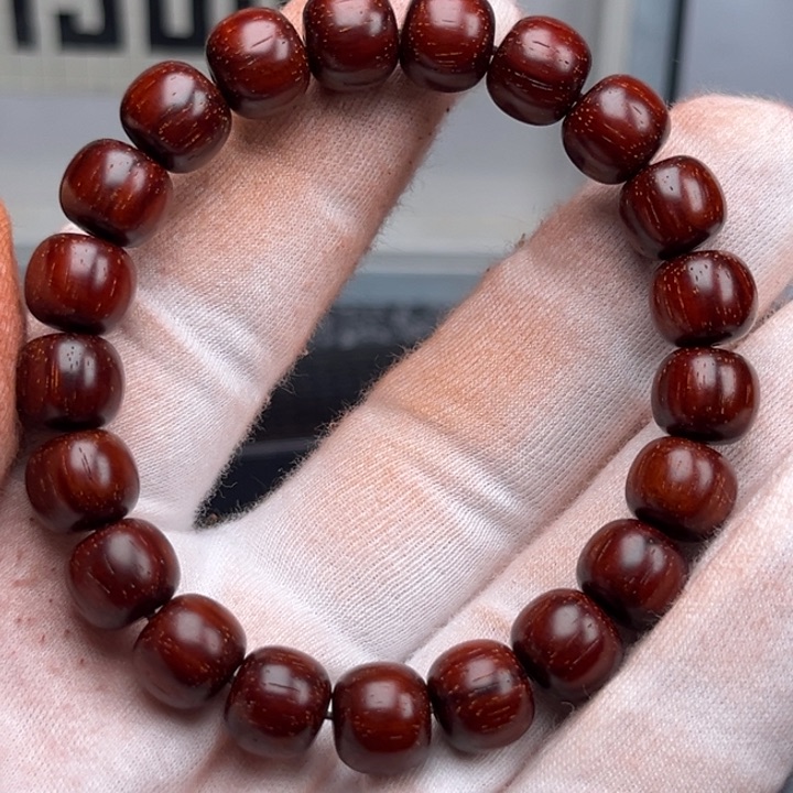 小叶紫檀手串/手链9*10 树头老料 高油高密原汁原味