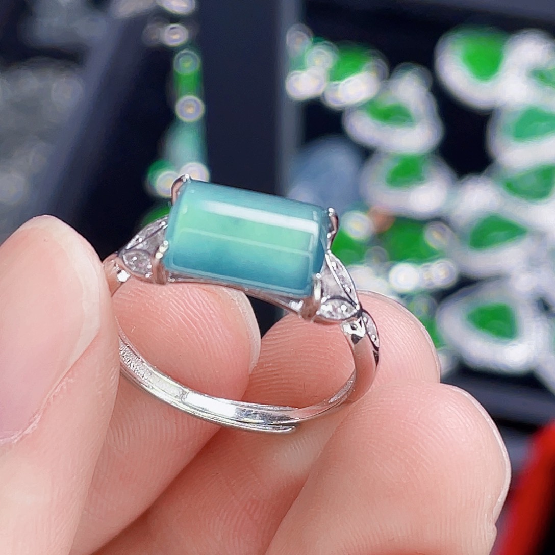 翡翠吊坠(不含链)银S925镶嵌